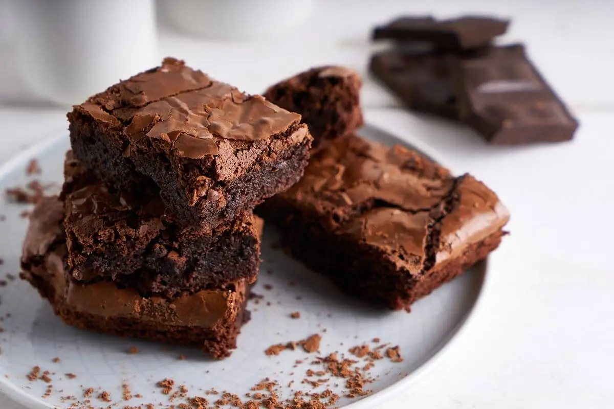 Fudgy Brownies with Chocolate Ganache